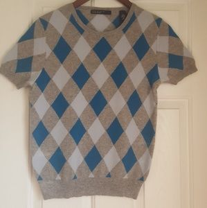 Lord & Taylor cashmere short sleeve top M